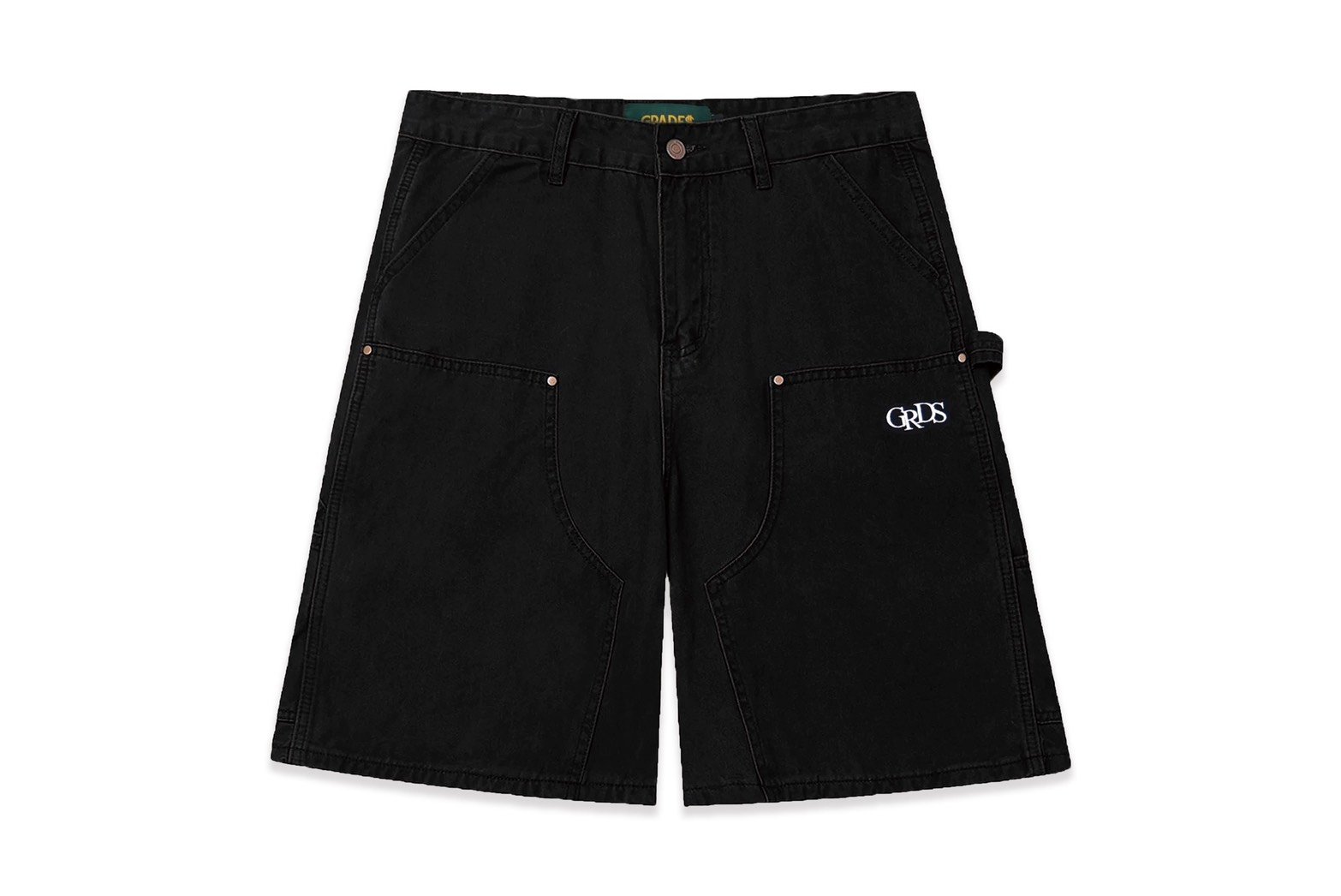 DOUBLE KNEE CARPENTER SHORTS(黑)
