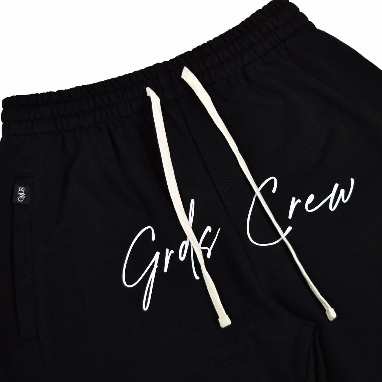 HANDWRITING LOGO COTTON SHORTS(黑)