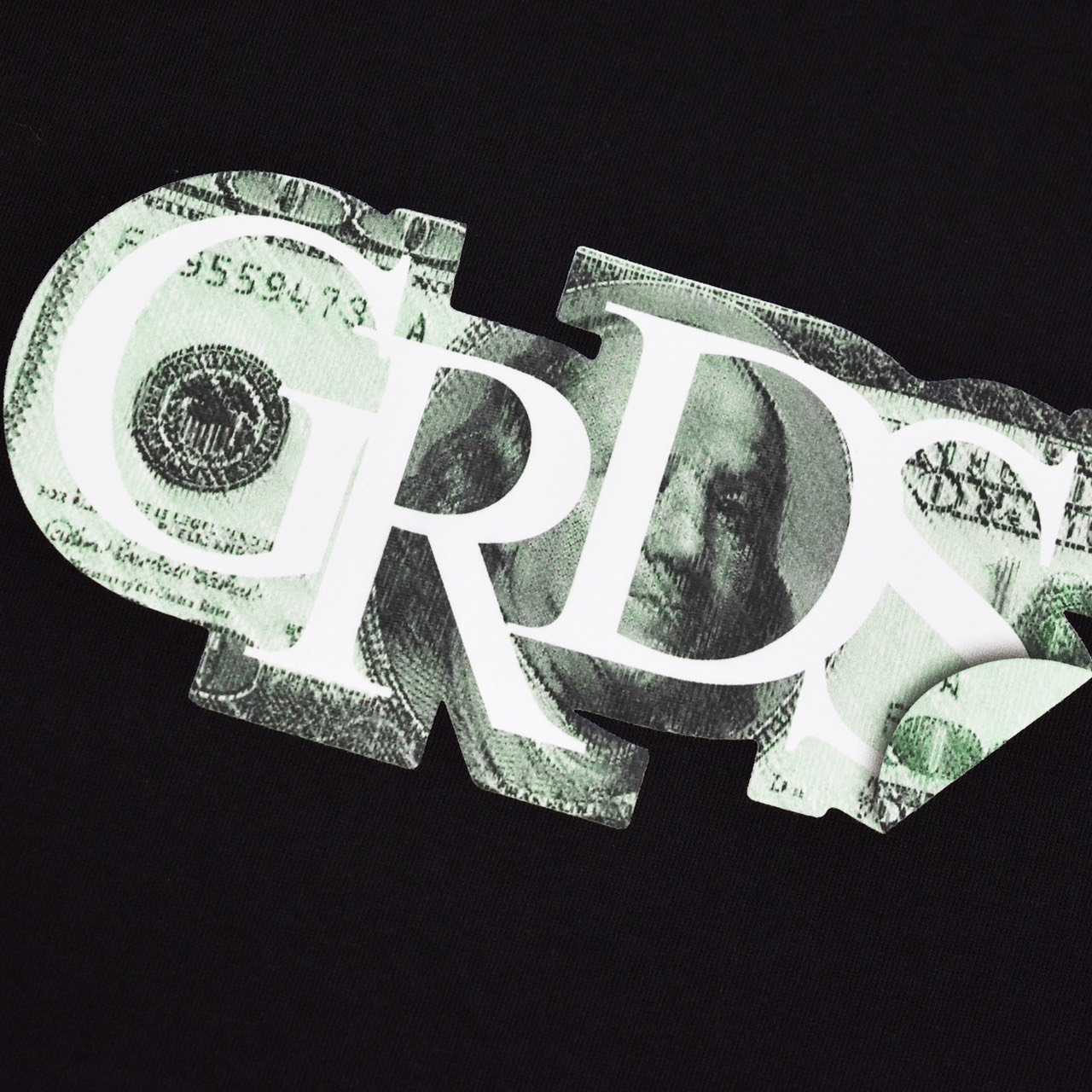 DOLLAR STICKER T-Shirt(黑)