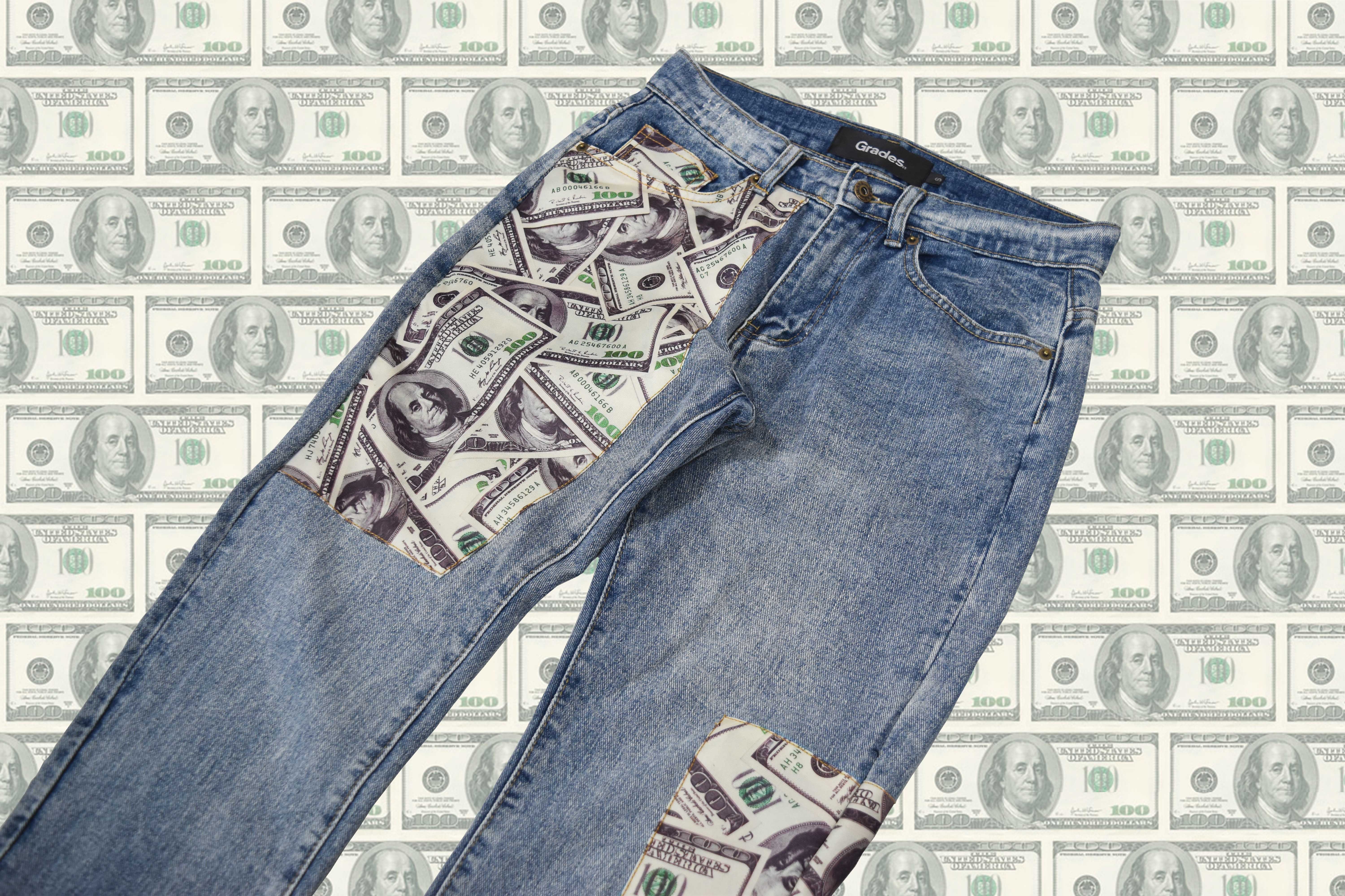 DOLLAR PATCH VINTAGE 美金牛王(水洗)