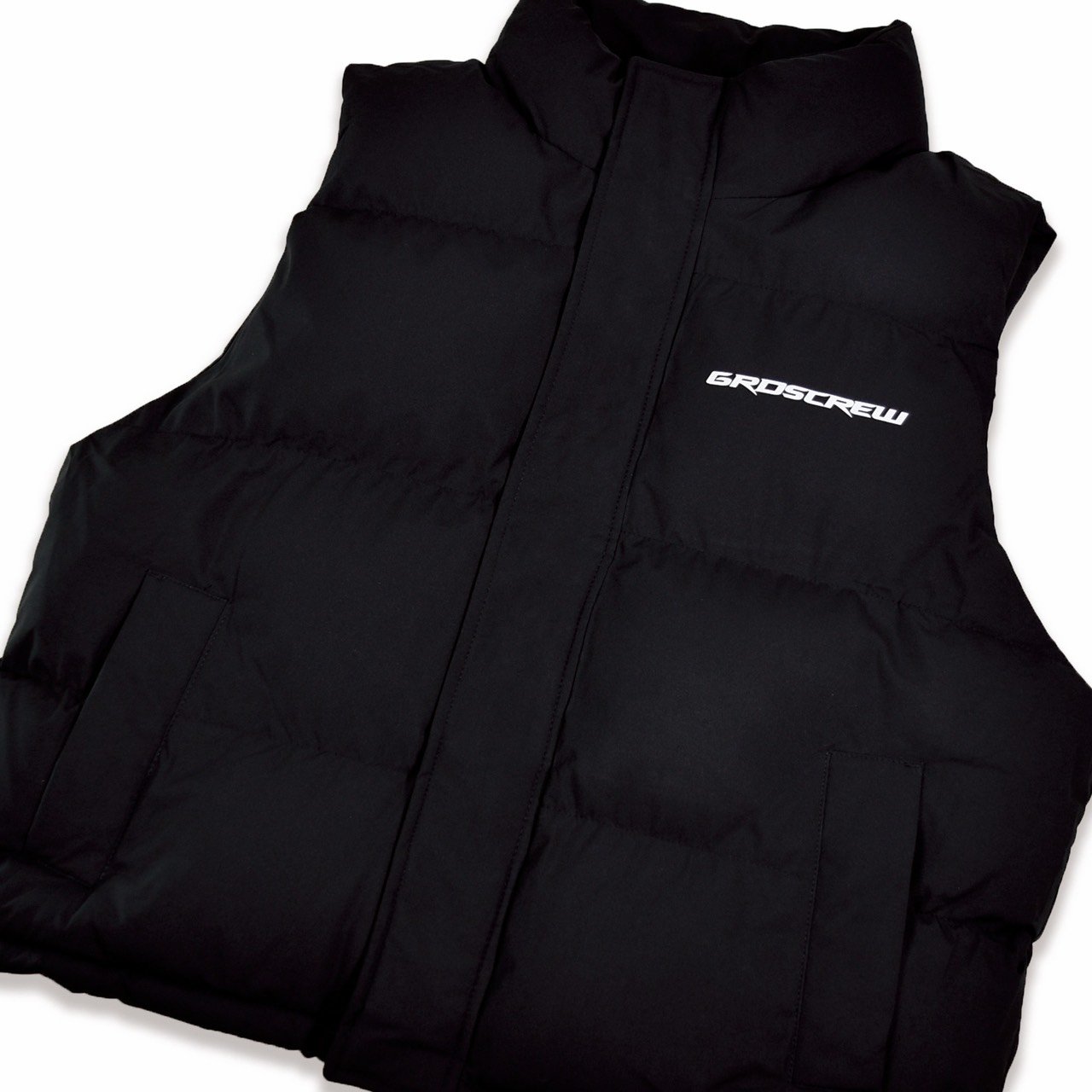RACING LOGO DOWN VEST(黑)