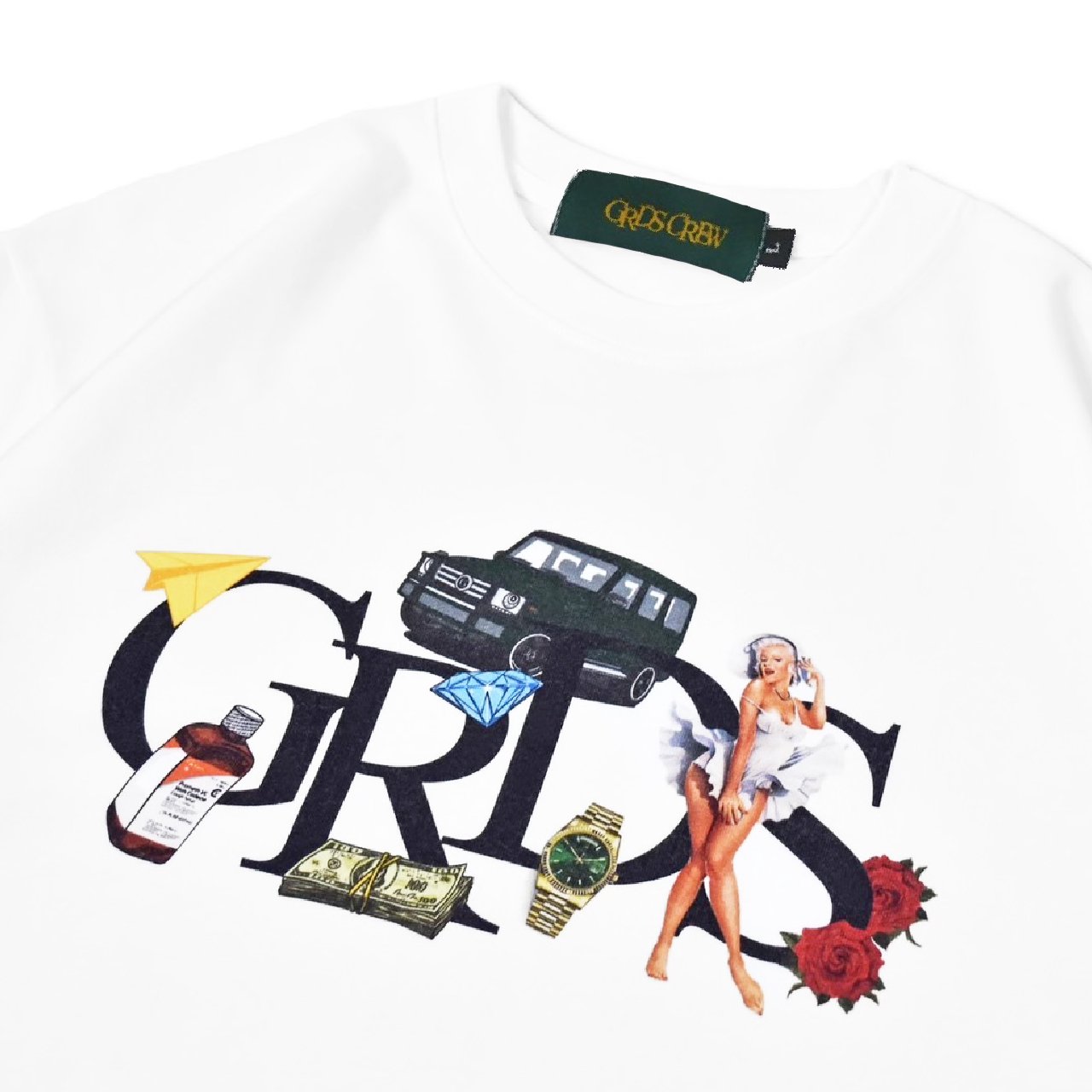 FLEXIN LOGO T-Shirt(白)