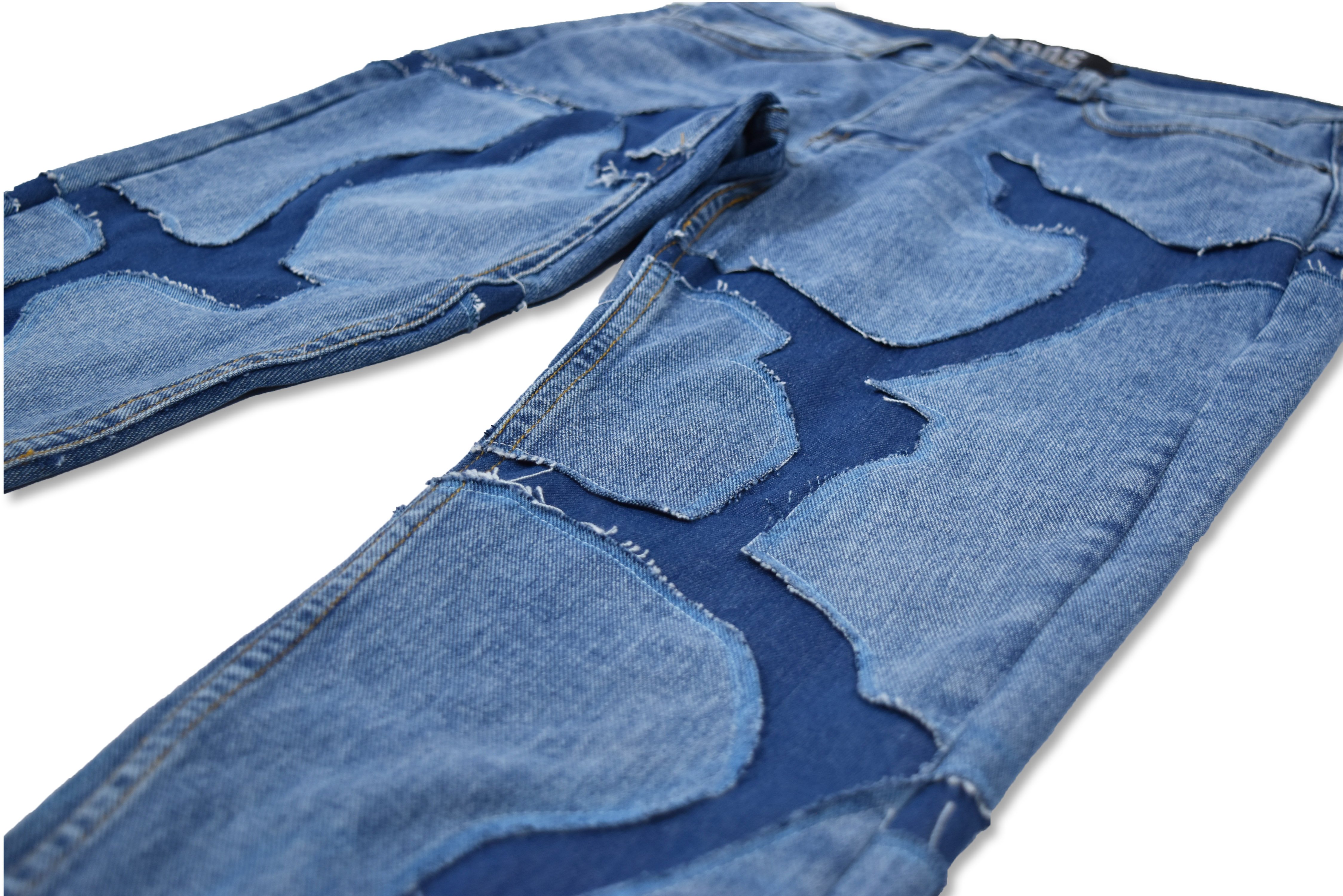 RIVER PATCH JEANS(藍)