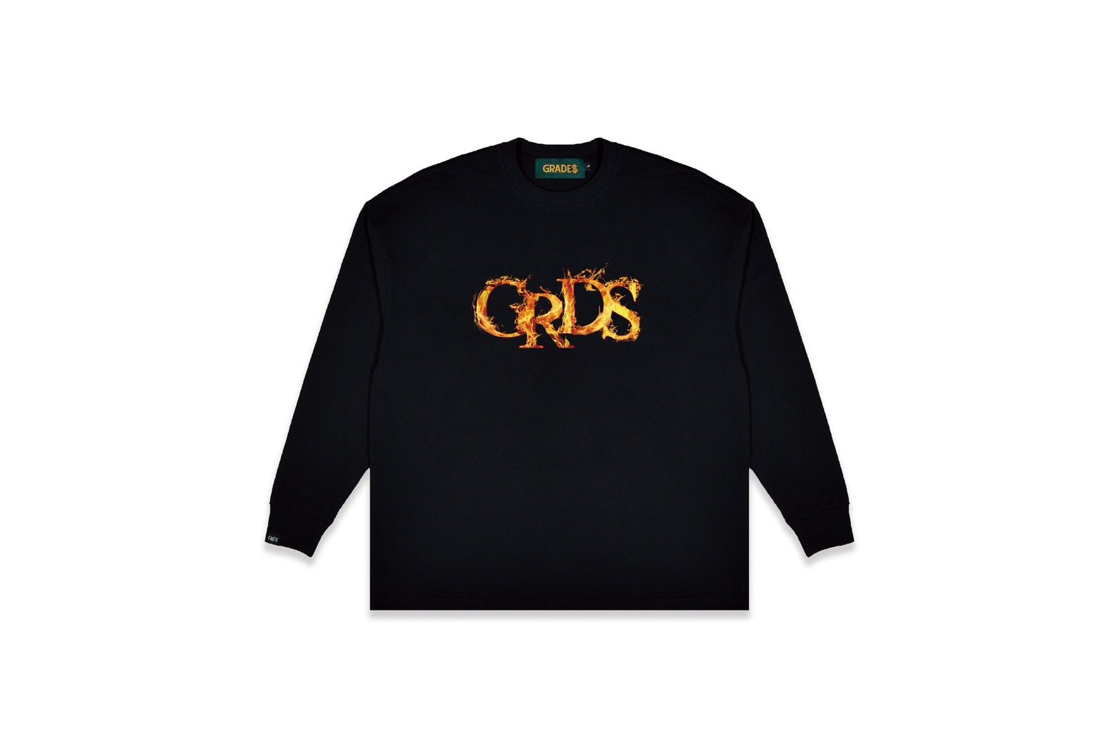 FIRE LOGO L/S Tee(黑)