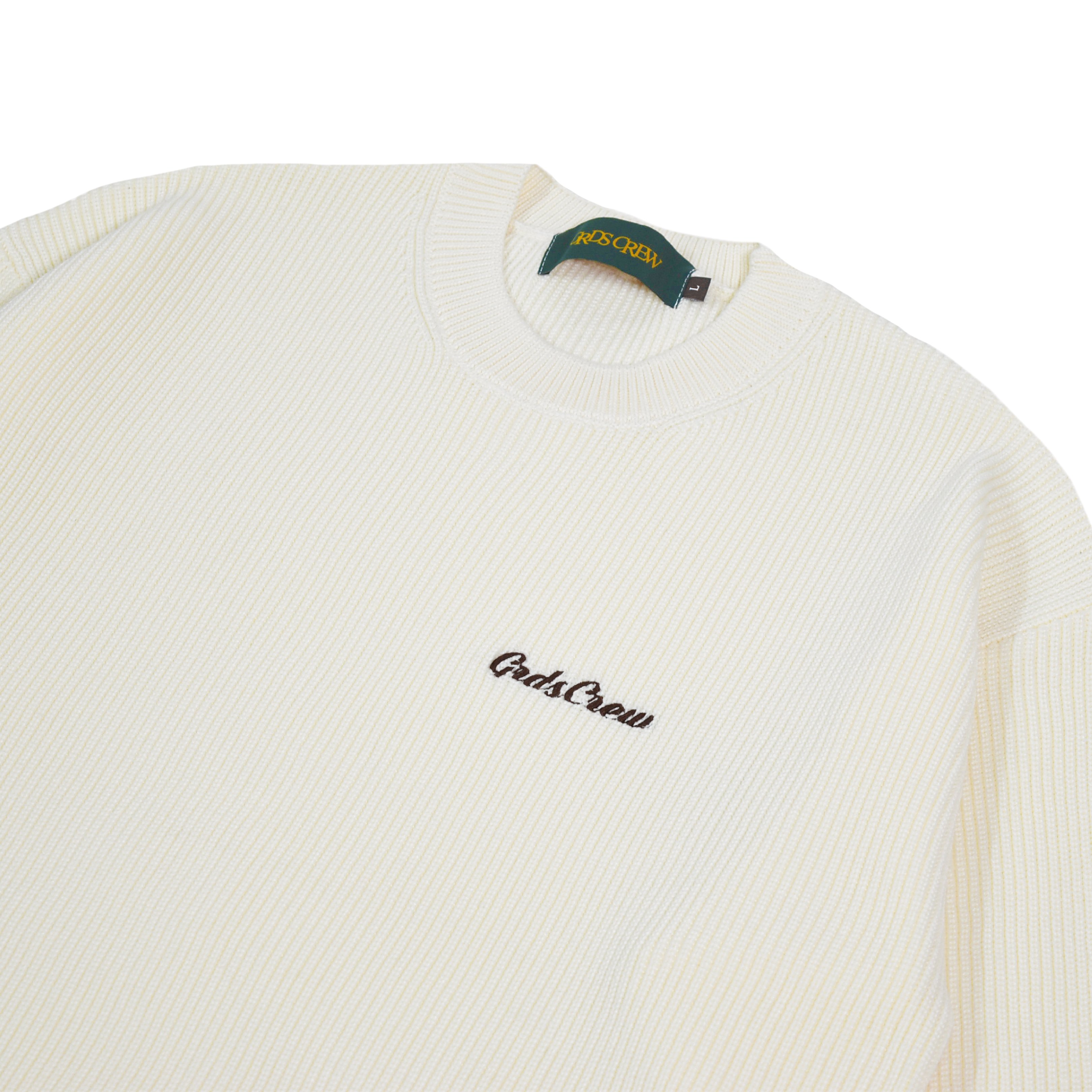 SWASHES LOGO KNIT SWEATER(米白)