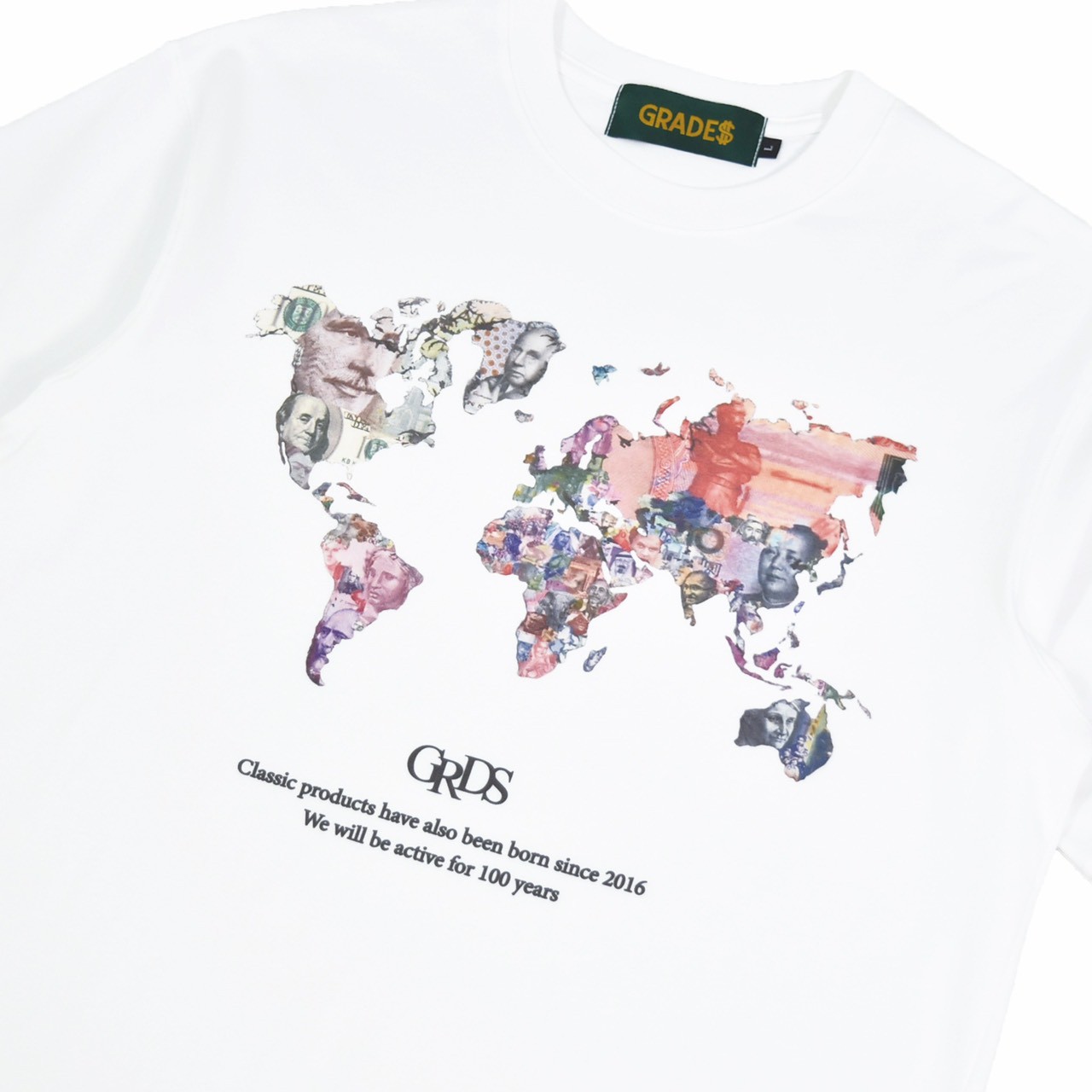 CASH WORLD T-Shirt(白)