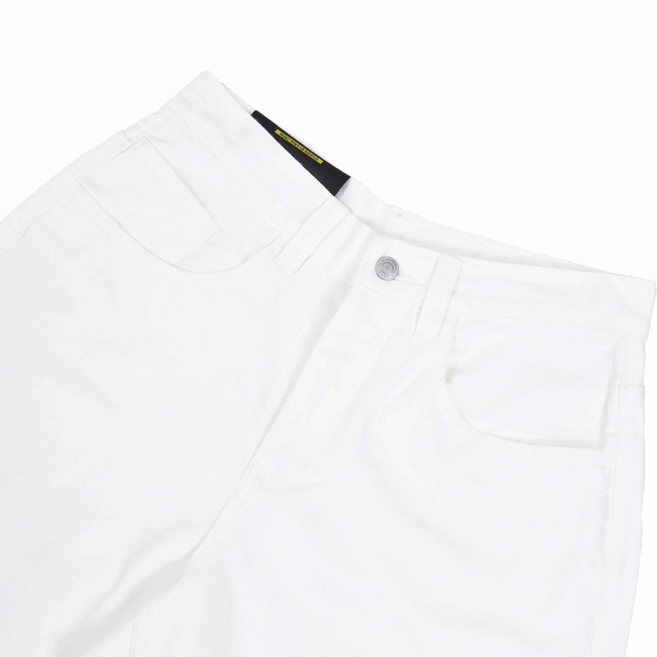 GRDSCREW STRAIGHT LOGO DENIM SHORTS(白)