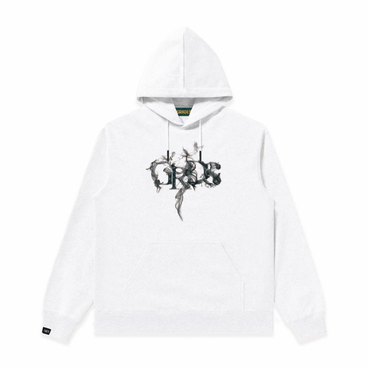 GRDS SMOKE LOGO HOODIE(白/黑)
