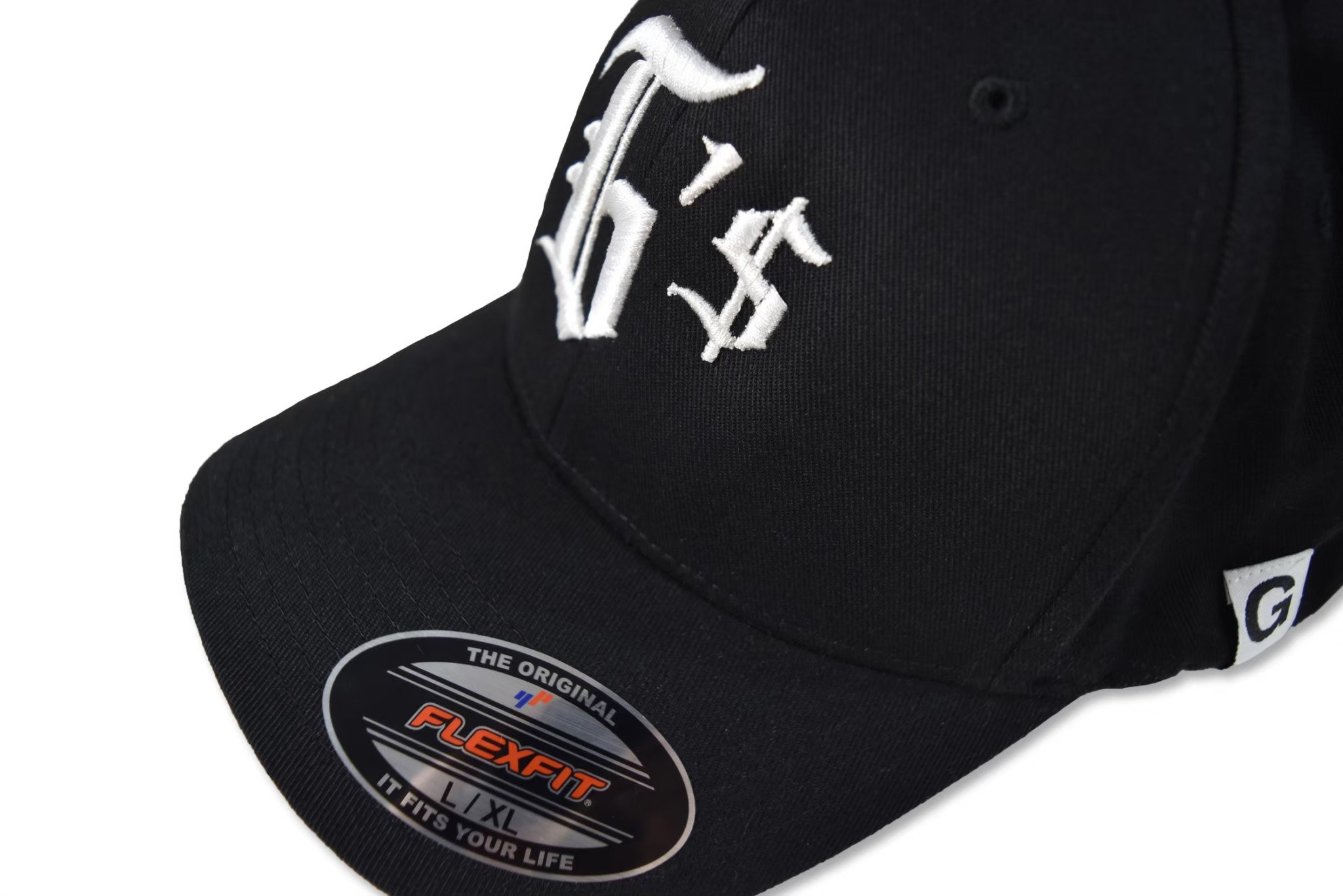 GOETHE FLEXFIT CAP 全封彈性帽(黑下灰)