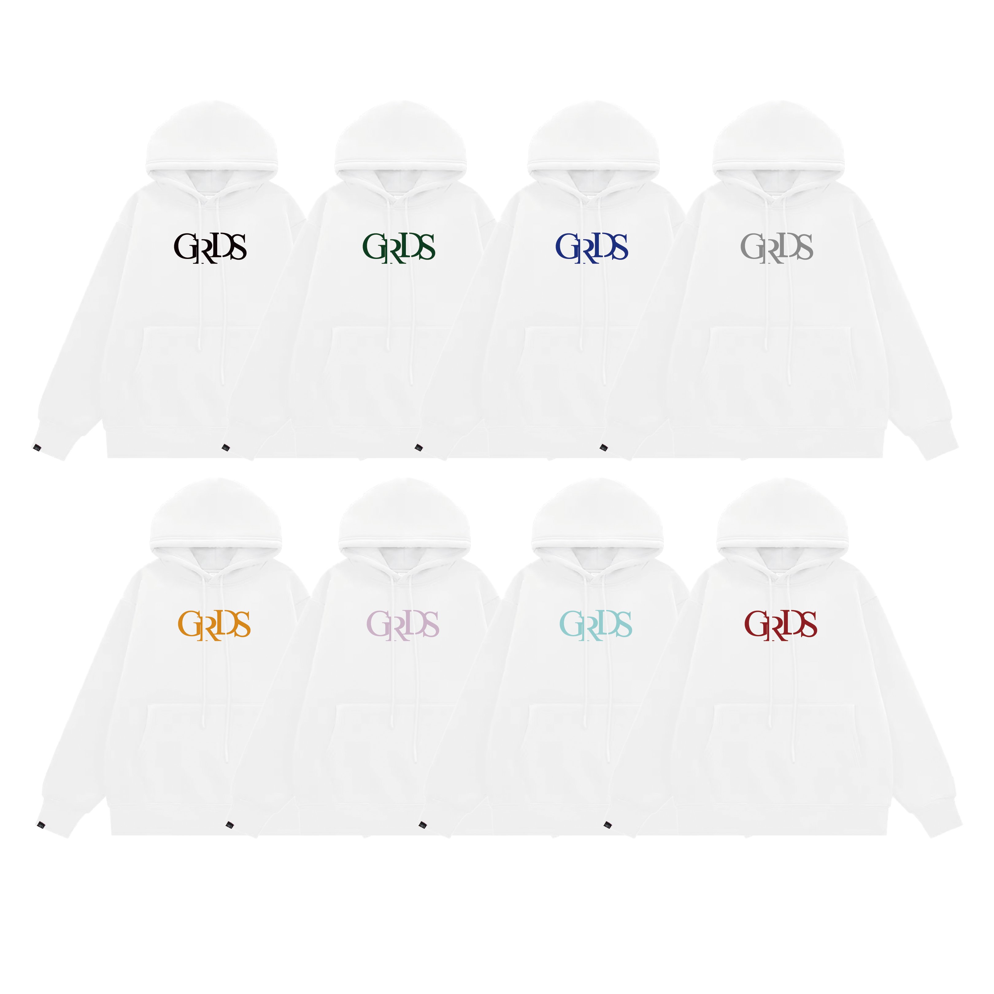 GRDS CLASSIC LOGO HOODIE 16COLORS(白)