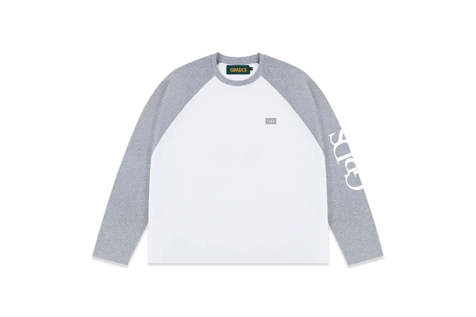 SLEEVE PRINT RAGLAN  L/S Tee(灰白)