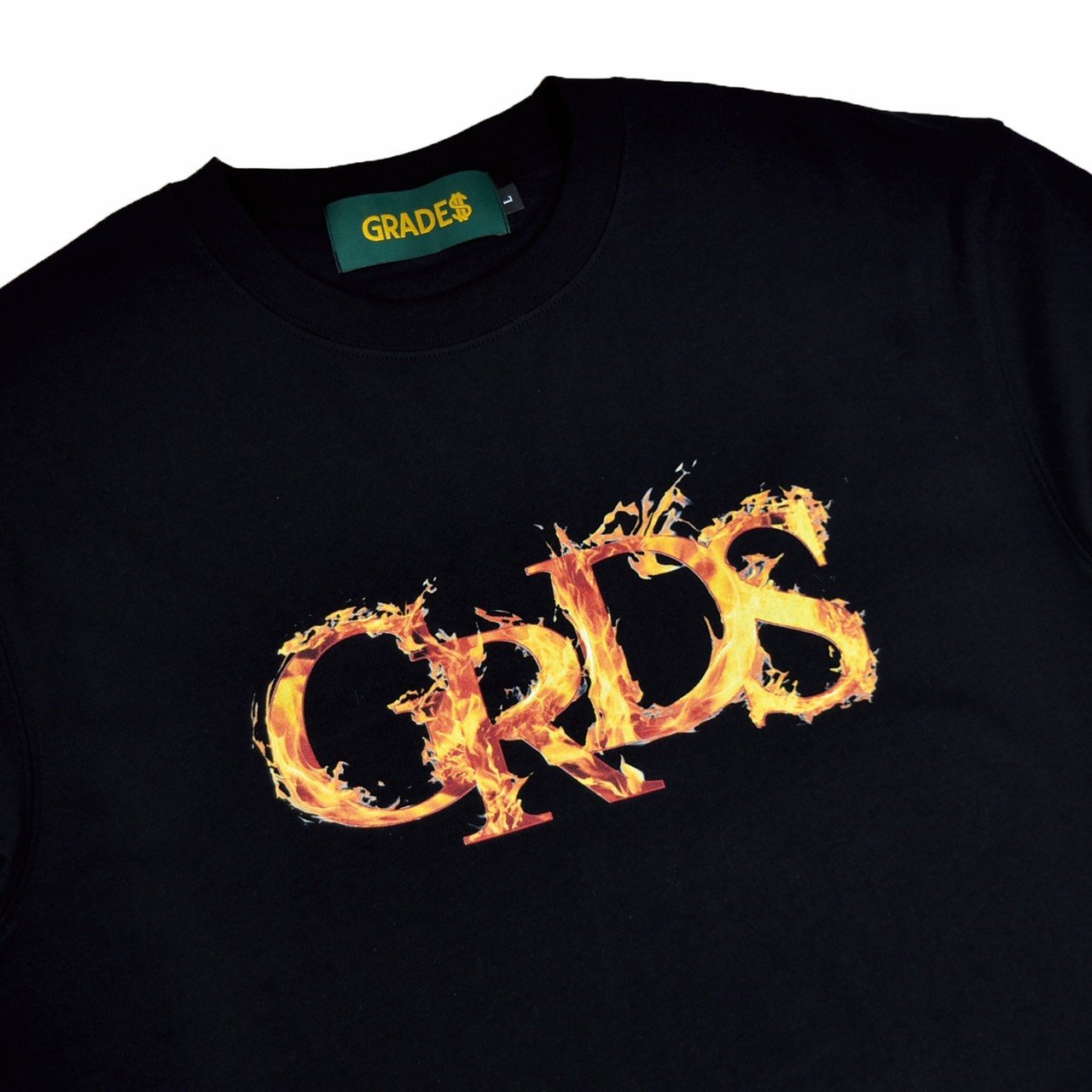 FIRE LOGO L/S Tee(黑)