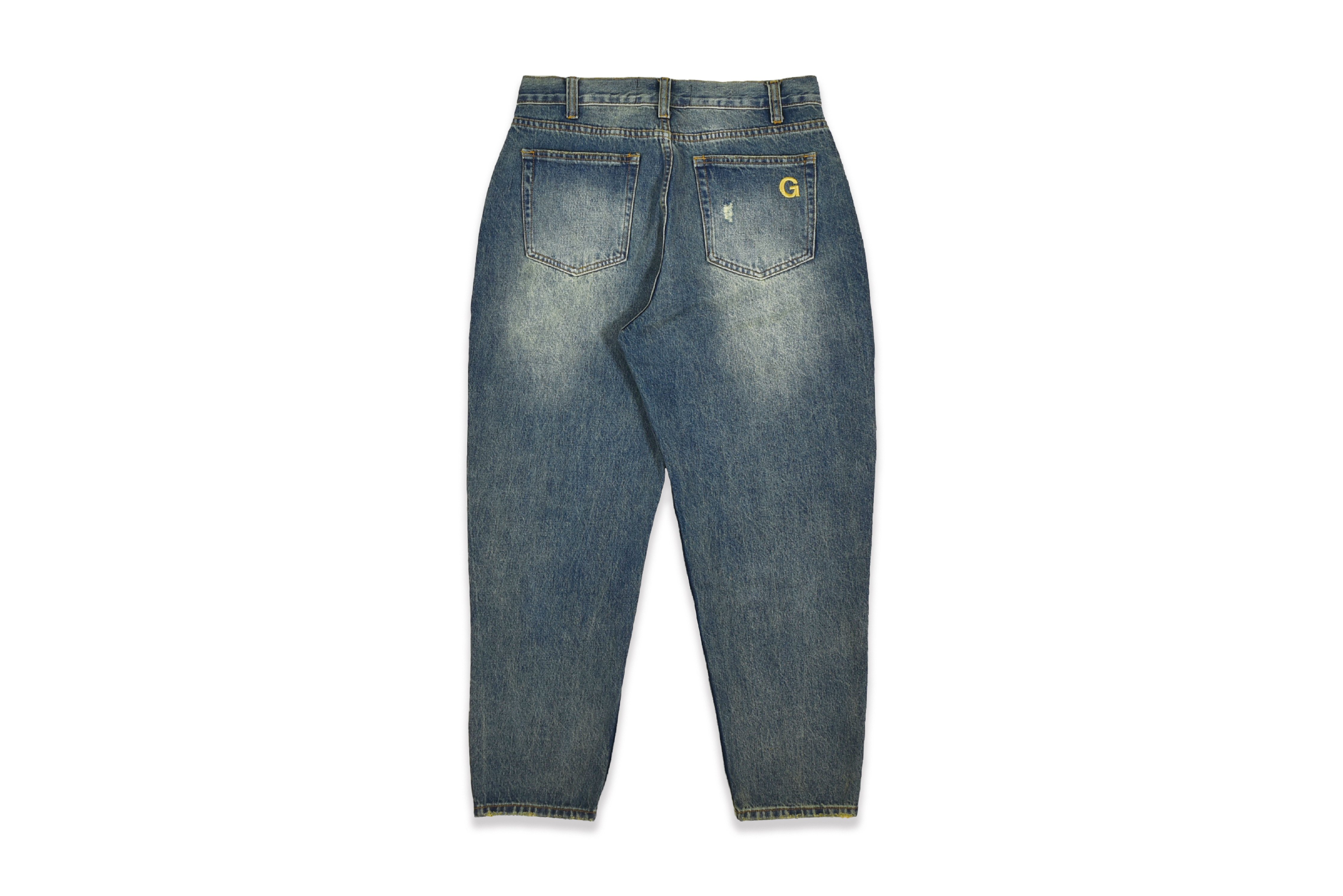 SWASHES LOGO VINTAGE WASHED CARGO JEANS