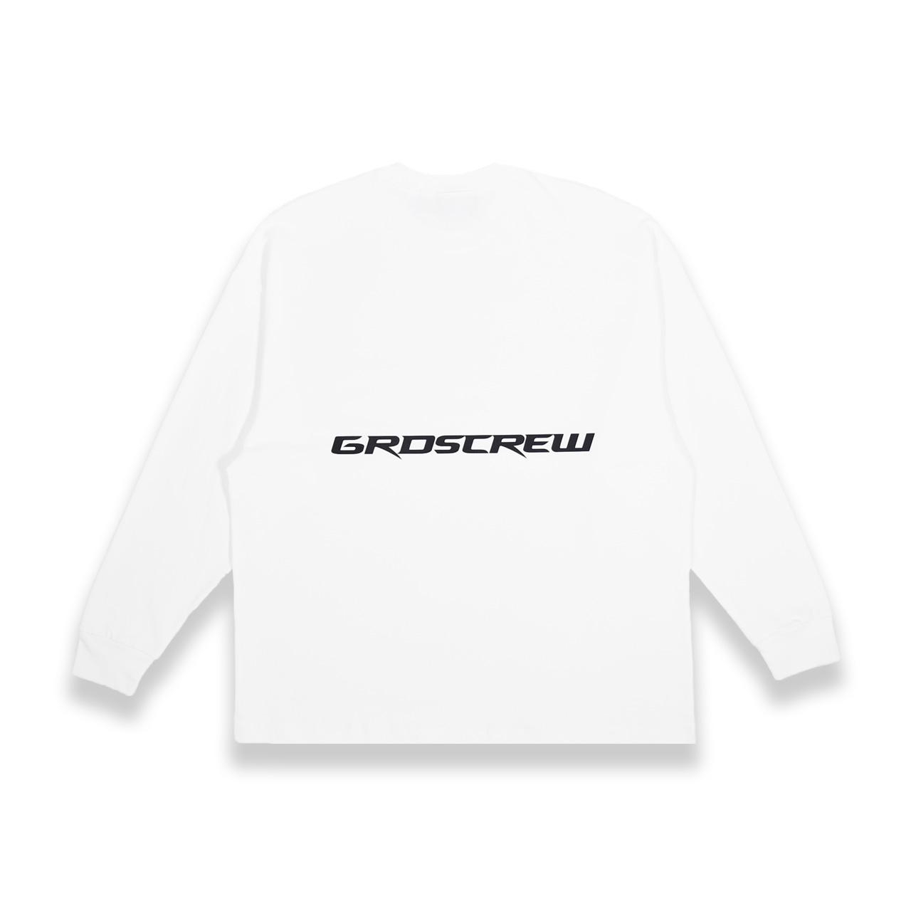 RACING LOGO L/S TEE(白)