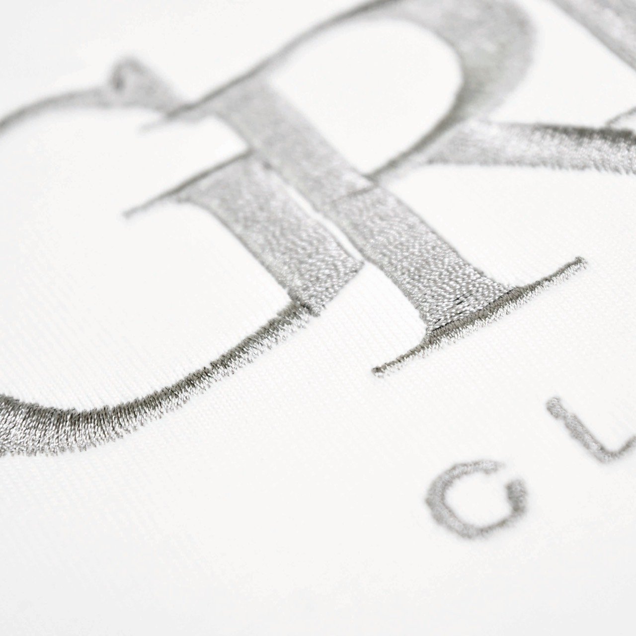 CLASSIC EMBROIDERY T-Shirt(白/銀)
