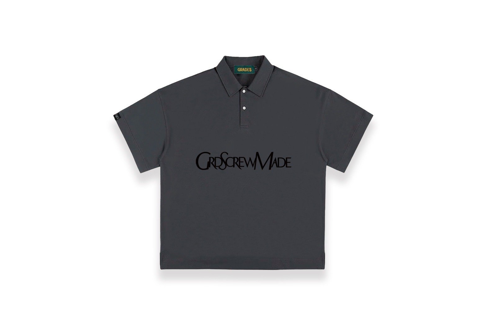 DISTORT LOGO POLO TEE(灰)