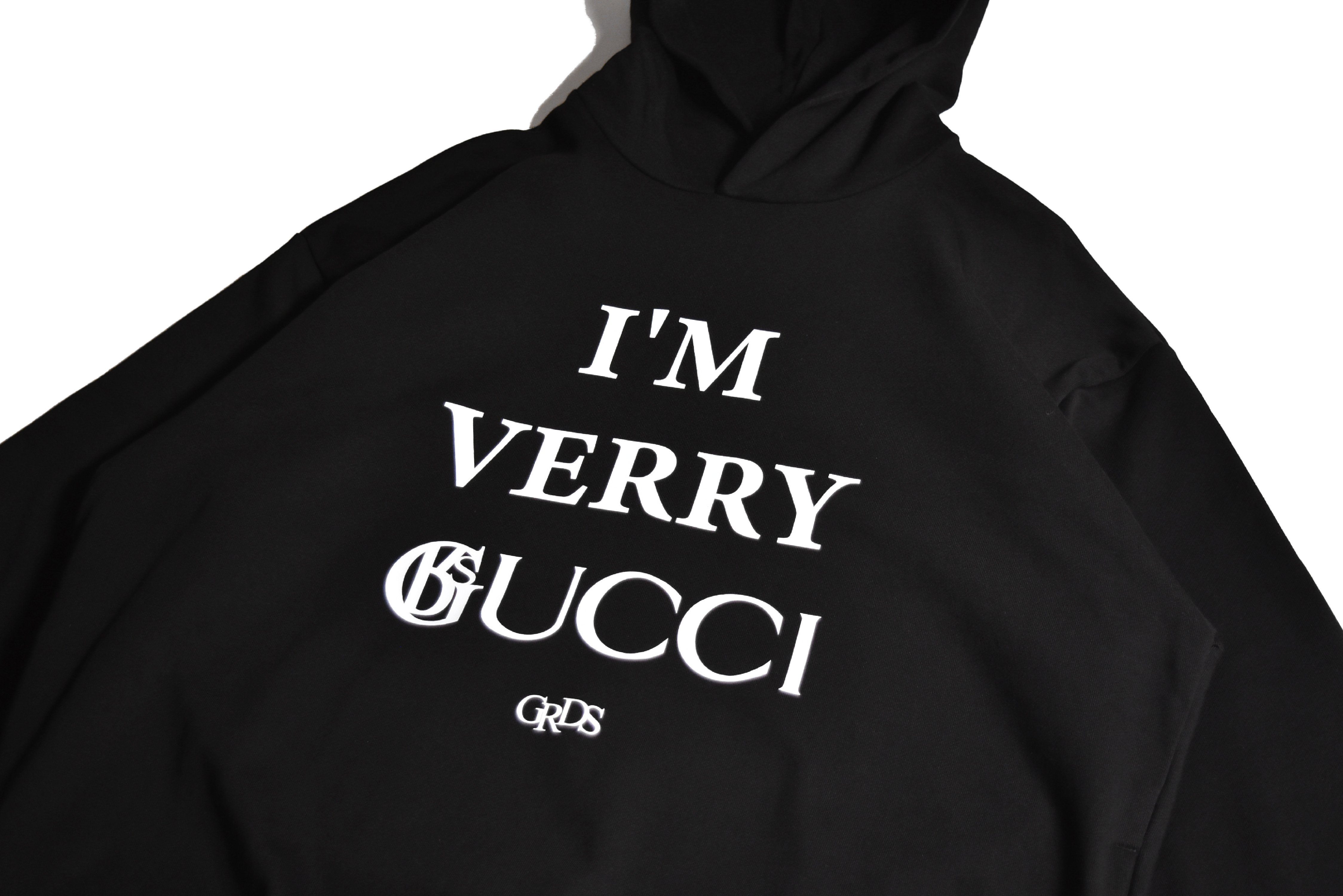 I'M VERRY GUXXI HOODIE(黑)