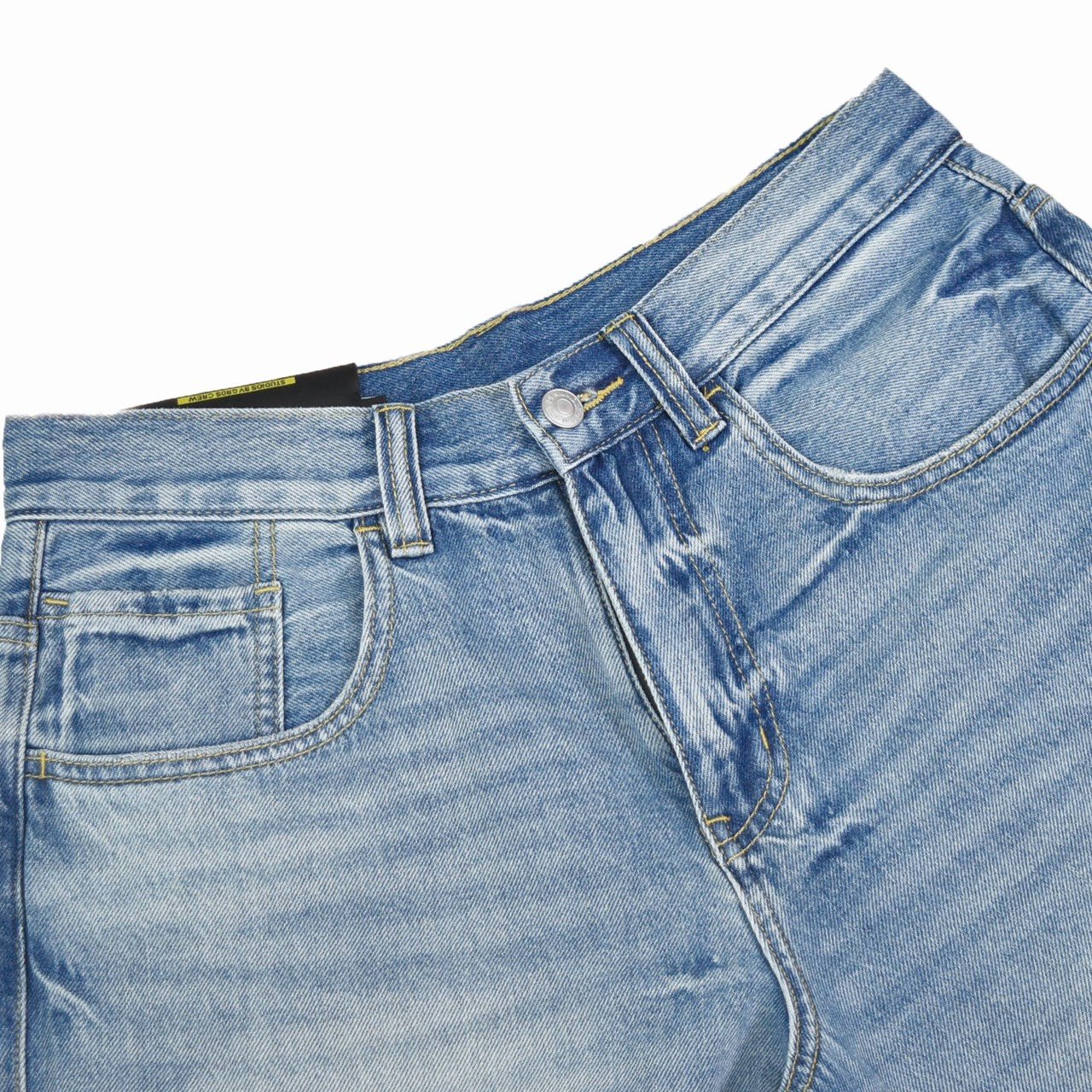 GRDSCREW STRAIGHT LOGO DENIM SHORTS(藍)