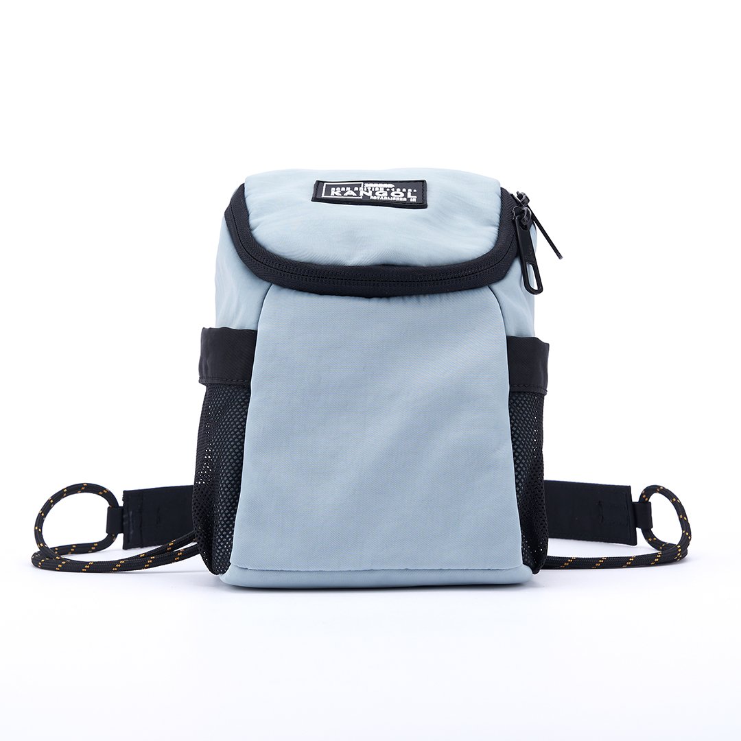 KANGOL水洗尼龍小側包-藍