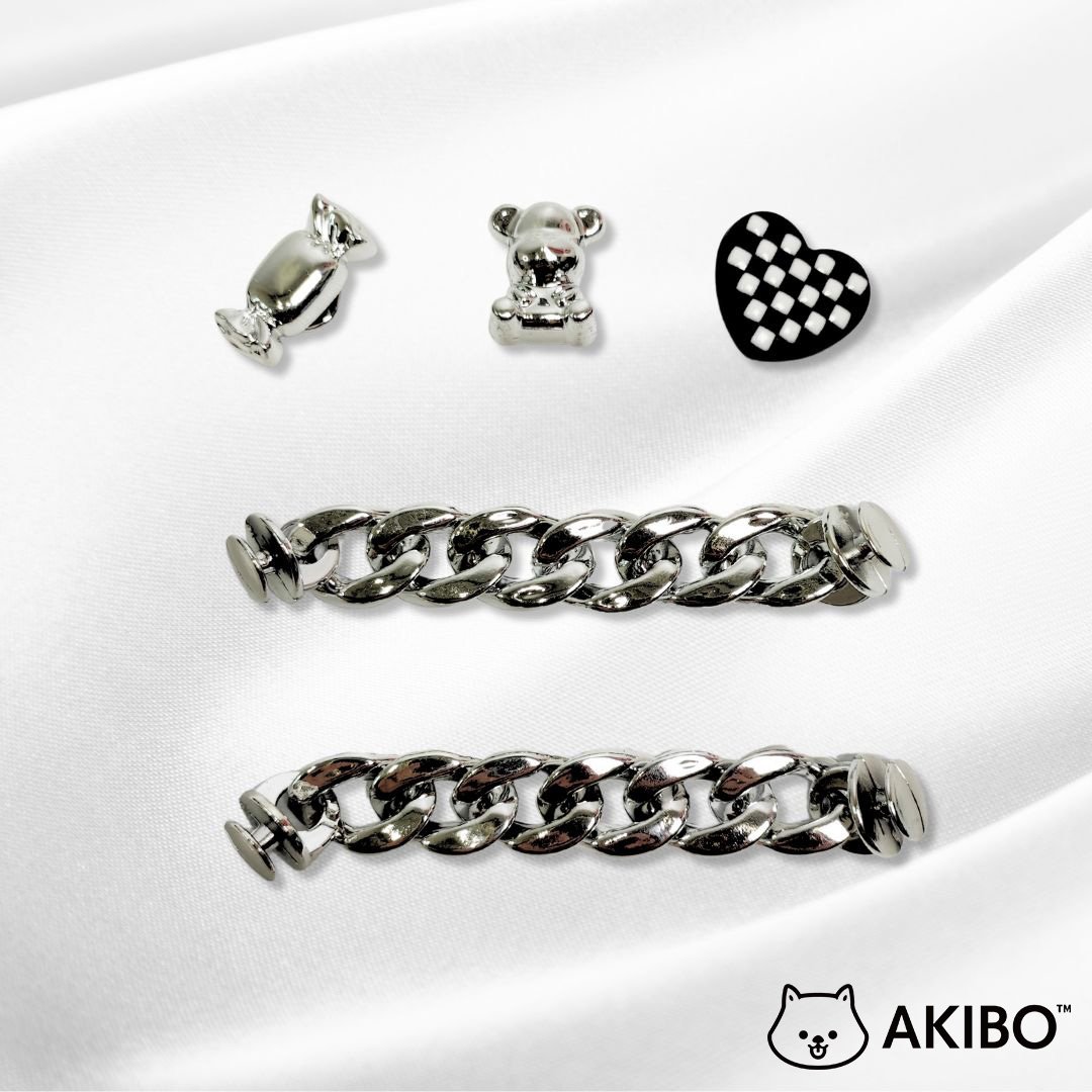 AKIBO甜甜愛心款洞洞鞋扣 (五件組)