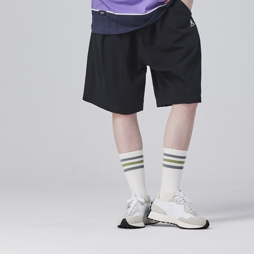 KANGOL中性休閒氣球褲-黑