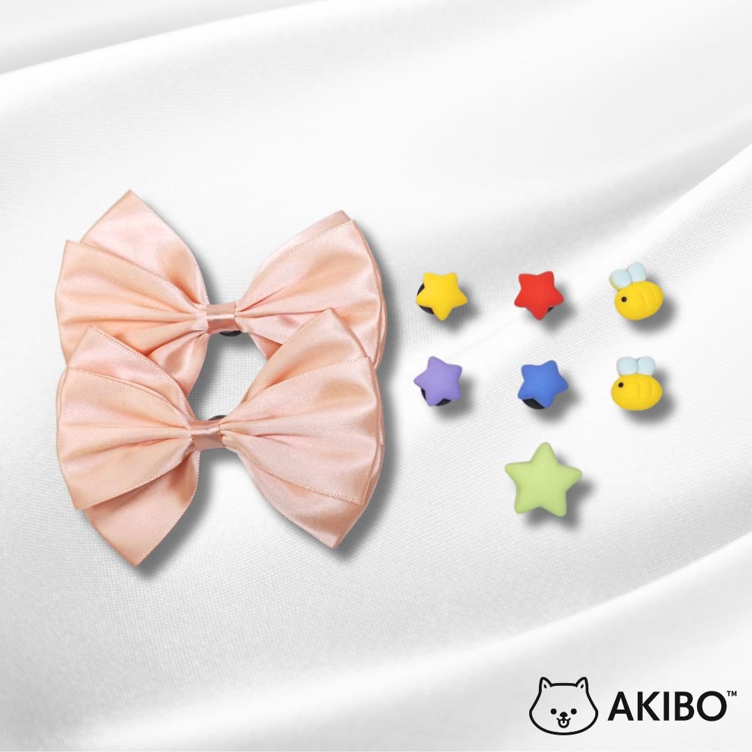 AKIBO多彩星星款洞洞鞋扣 (九件組)