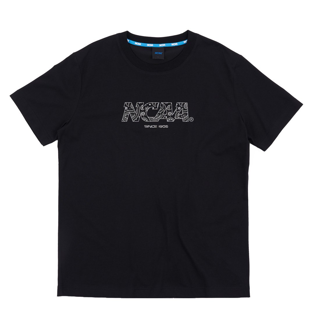 NCAA基本涼感變形蟲棉T-黑