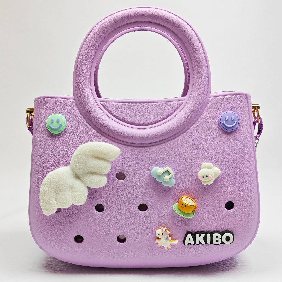 AKIBO微笑小馬款洞洞鞋扣(七件組)