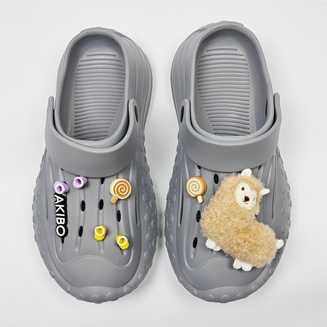 AKIBO羊駝小鞋款洞洞鞋扣(七件組)