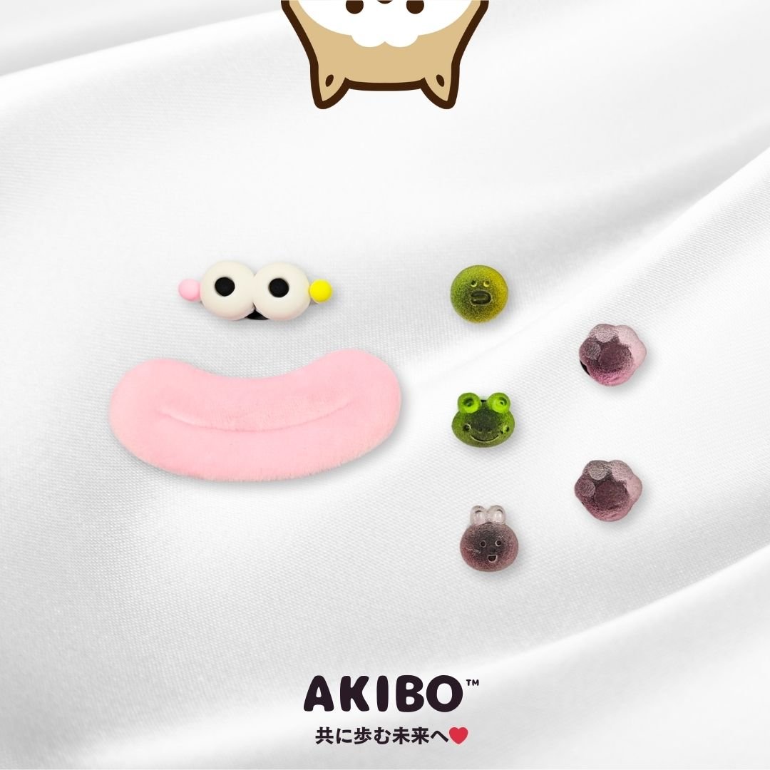 AKIBO彩虹糖果款洞洞鞋扣 (七件組)
