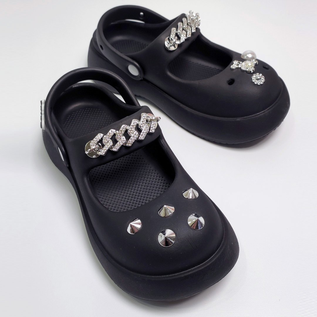 AKIBO龐克搖滾款洞洞鞋扣 (十件組)