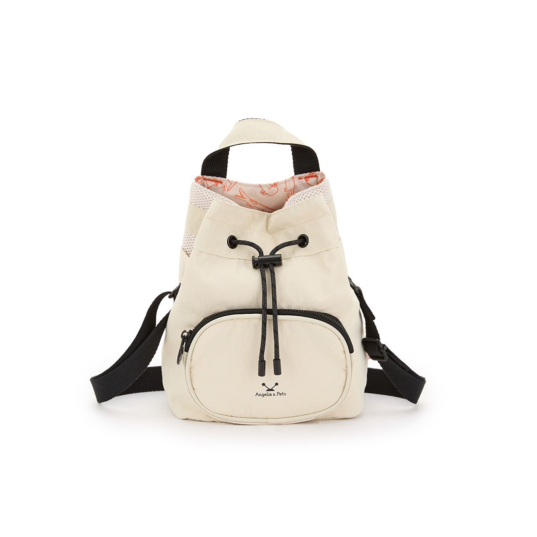 Angelia&Pets輕防撥水束包-淺卡其