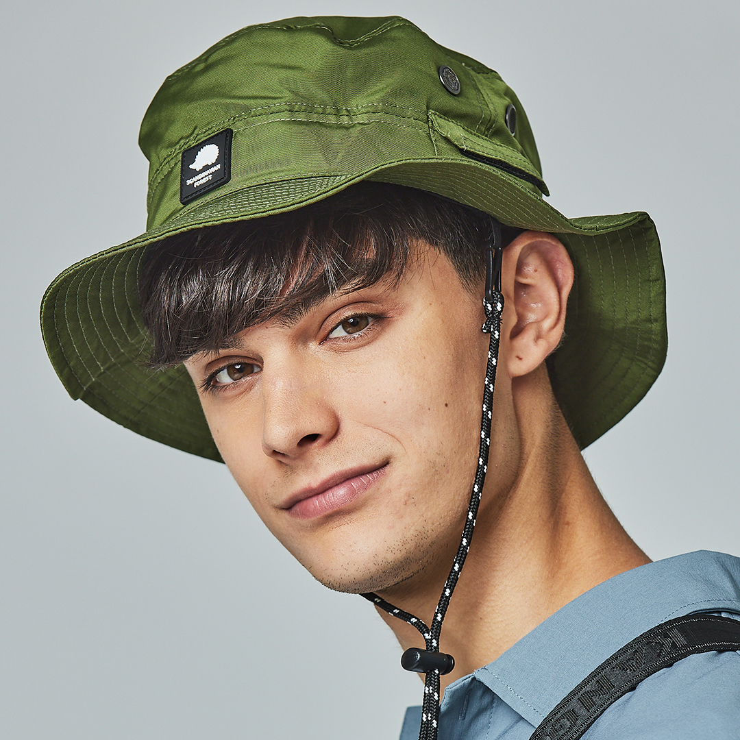 SCANDINAVIAN FOREST北歐小刺蝟戶外漁夫帽-軍綠