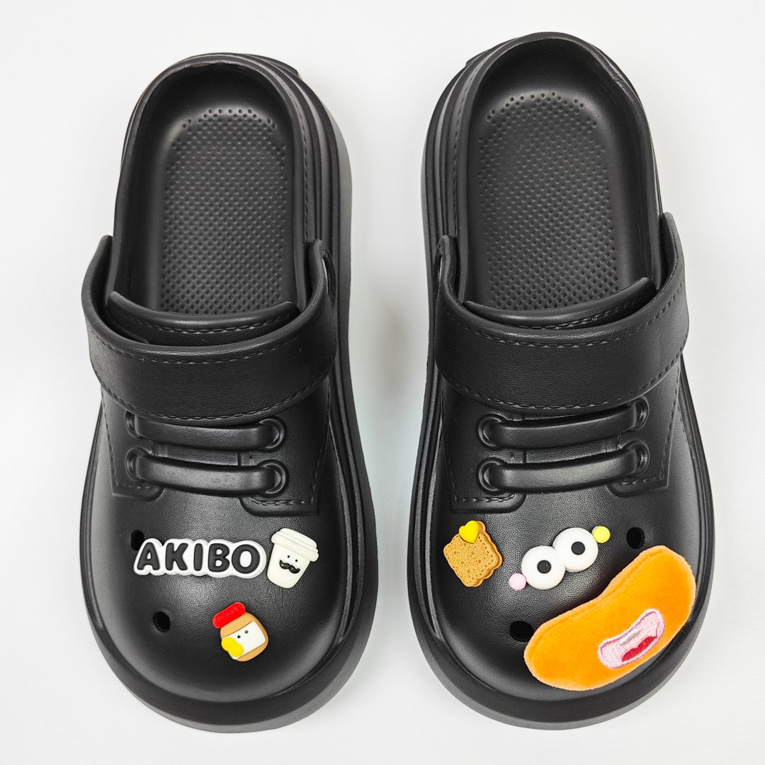 AKIBO微笑晨光款洞洞鞋扣 (五件組)