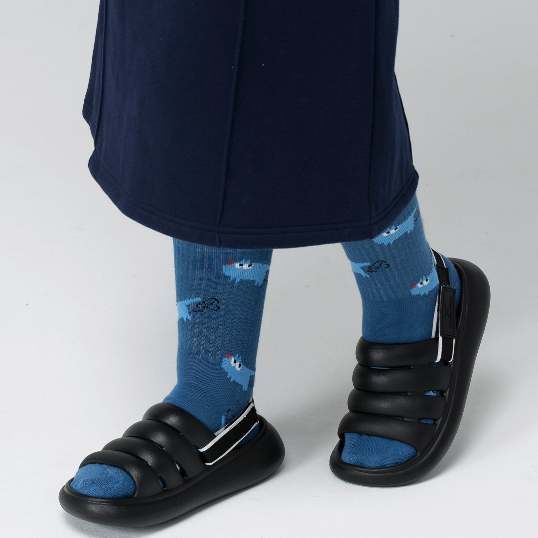 Angelia&Pets兩穿拖鞋-經典黑(女款、雲朵感、輕量、兩穿、防水)