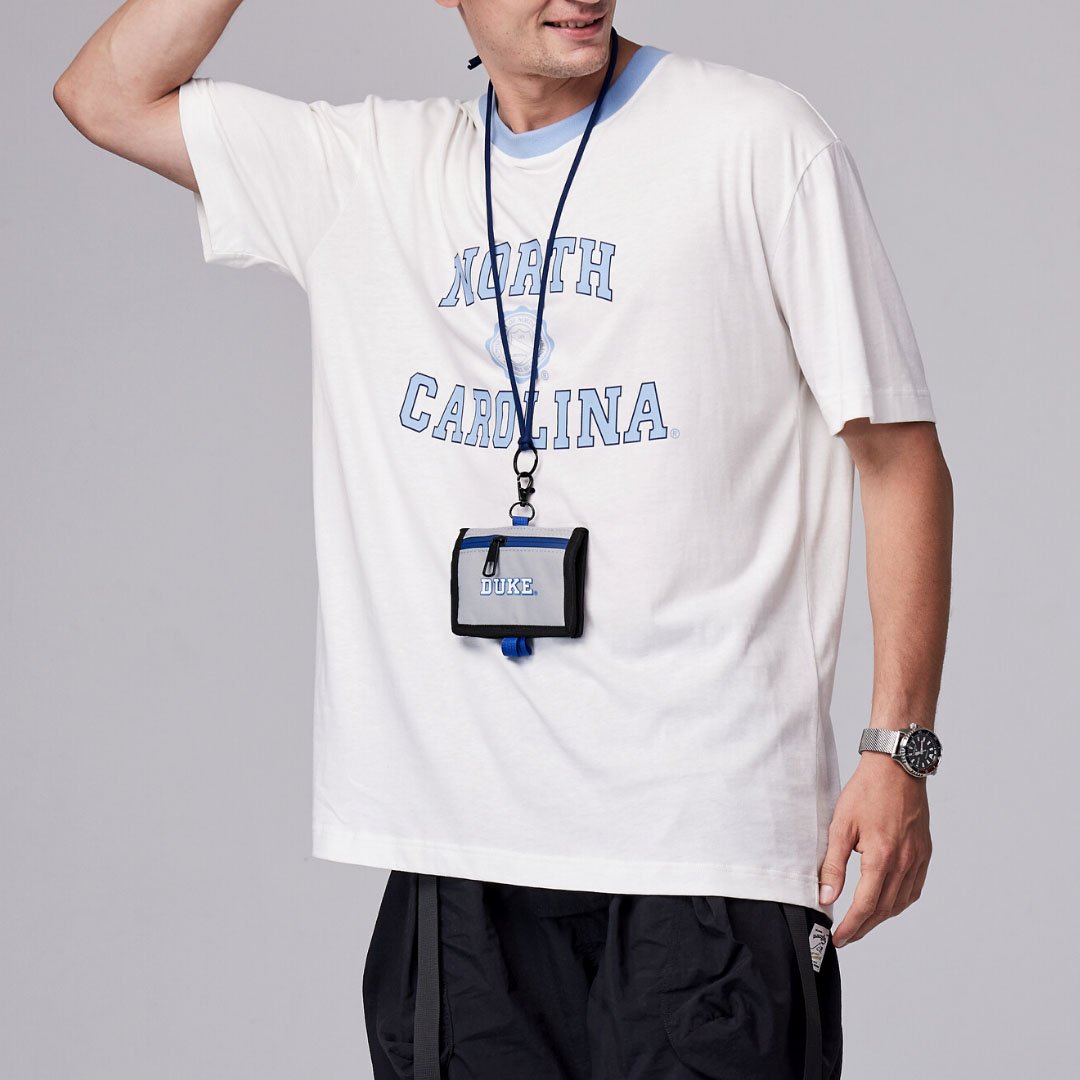 NCAA杜克大學Duke頸掛零錢包-灰