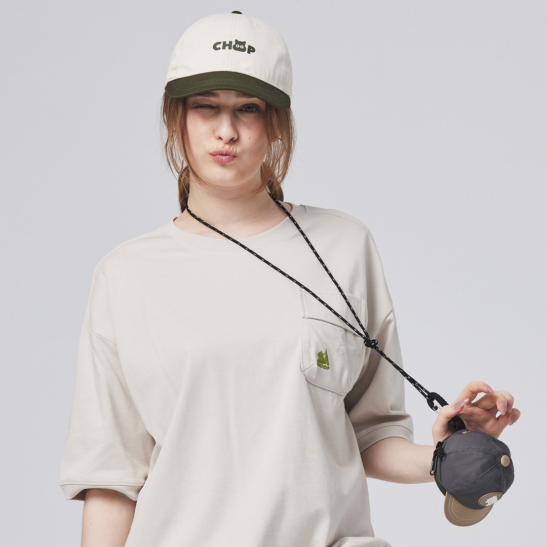 CHOOP防潑水撞色小帽包(第二彈)-鐵灰