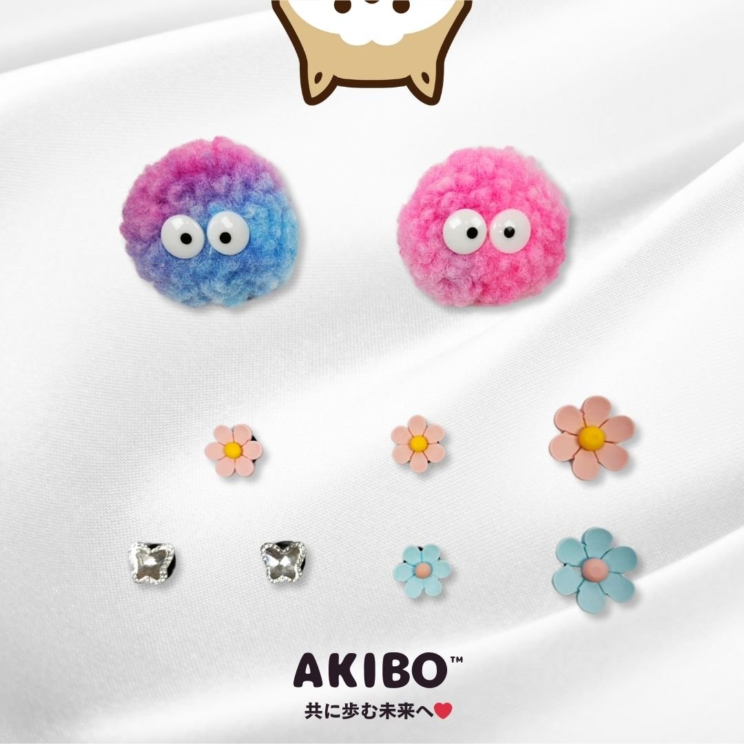 AKIBO夢幻花園款洞洞鞋扣 (九件組)