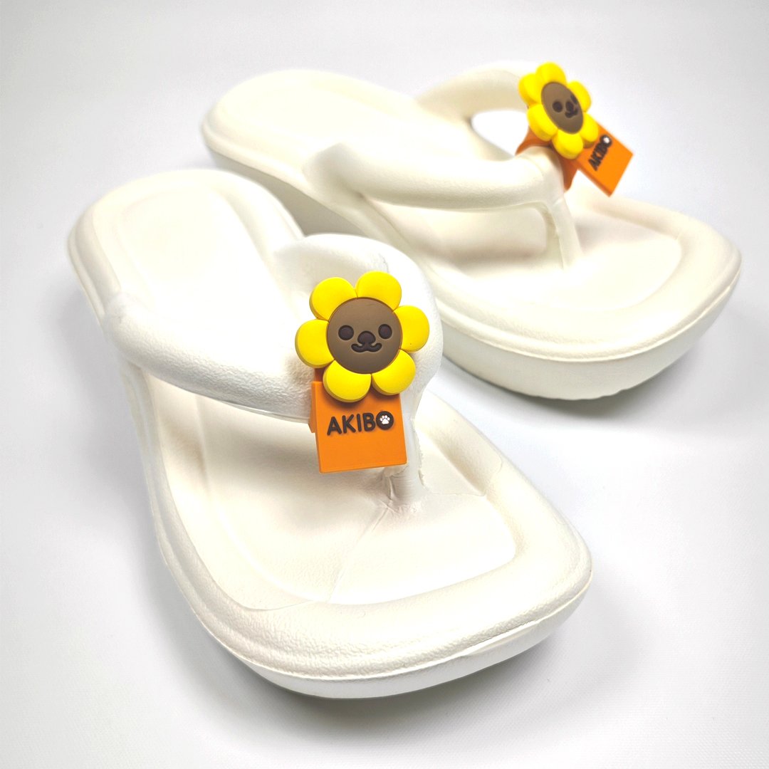 AKIBO小黃花鞋扣綁帶(兩件組)