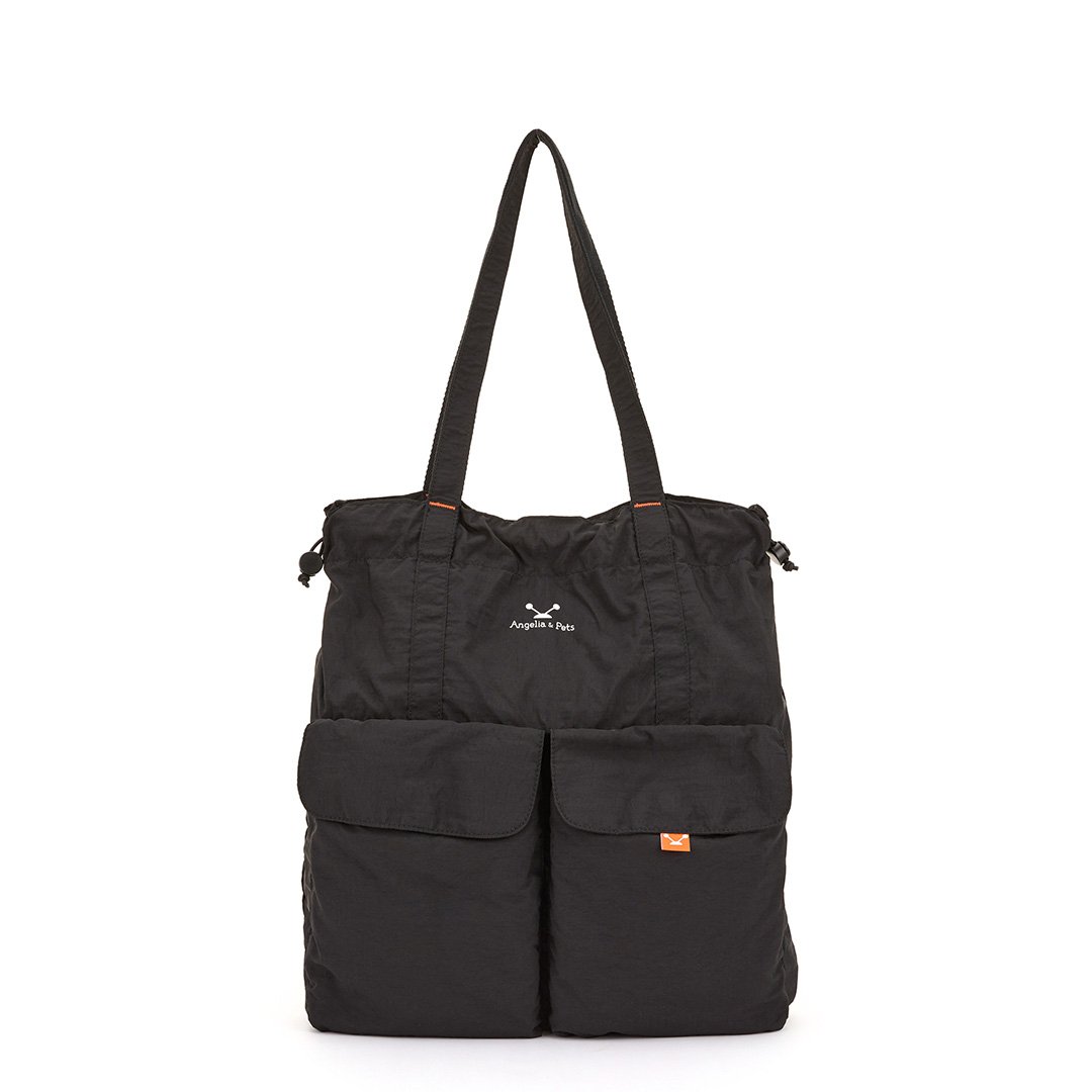 Angelia&Pets輕防撥水側肩包-黑