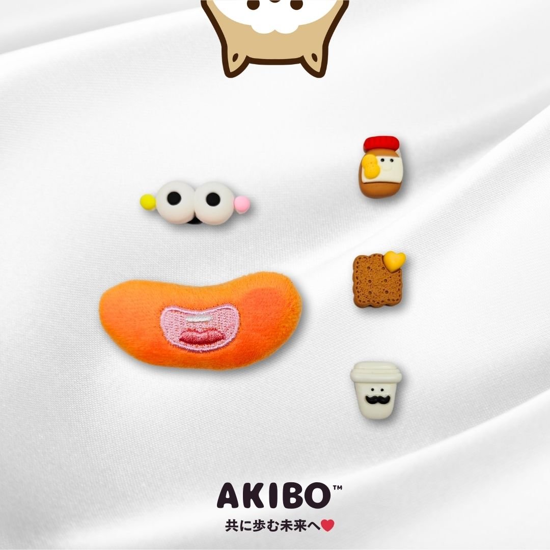AKIBO微笑晨光款洞洞鞋扣 (五件組)