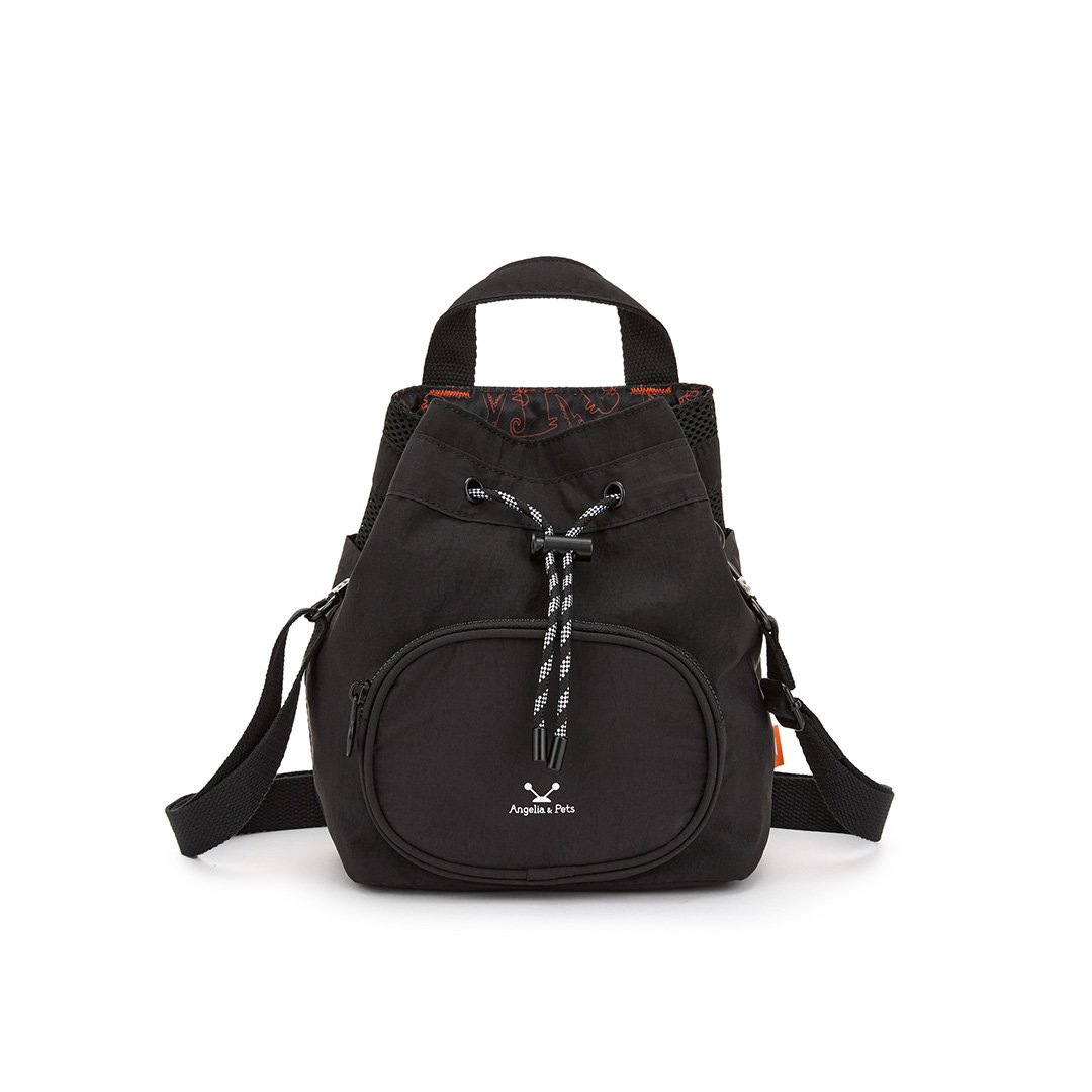 Angelia&Pets輕防撥水束包-黑