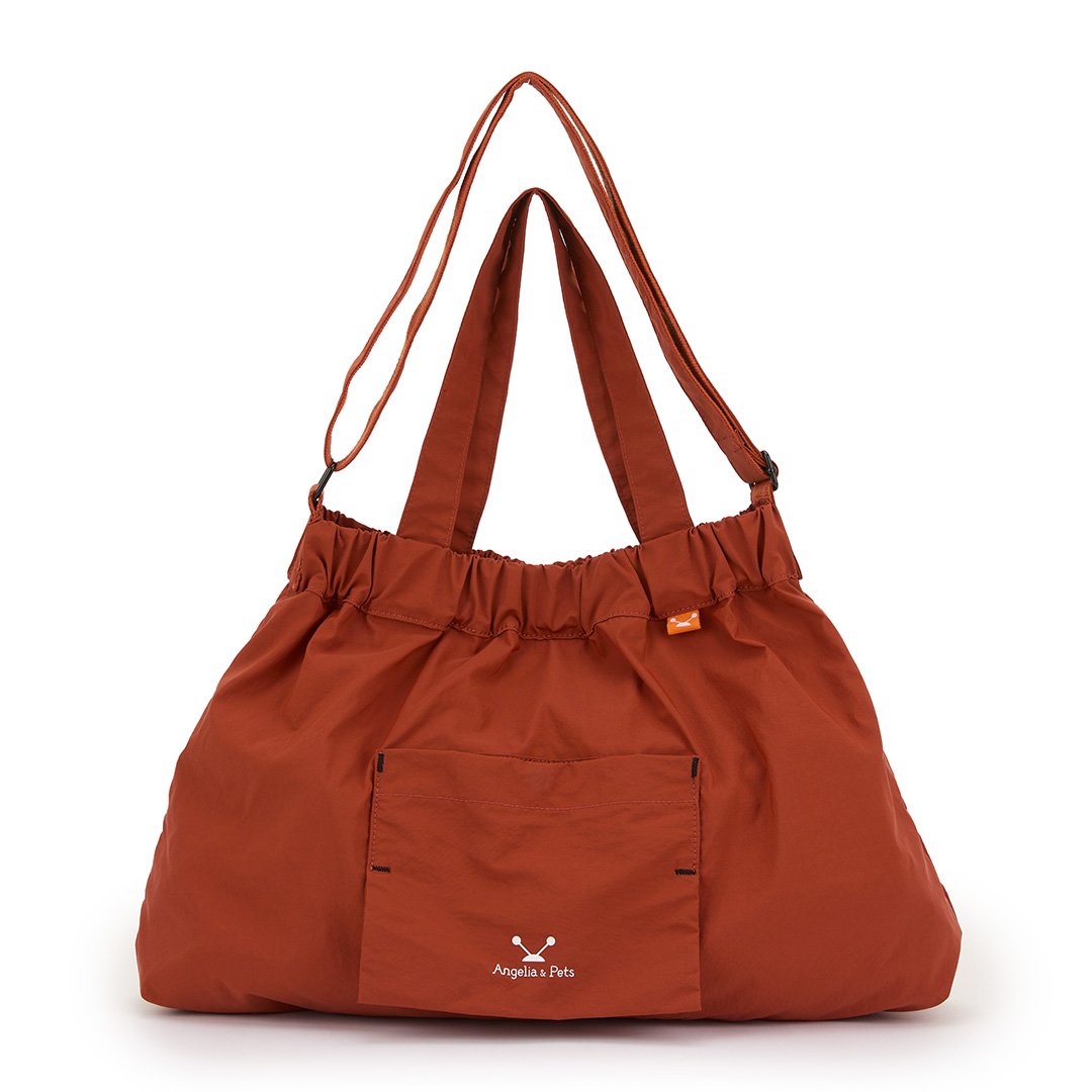 Angelia&Pets輕撥水水餃包-深橘