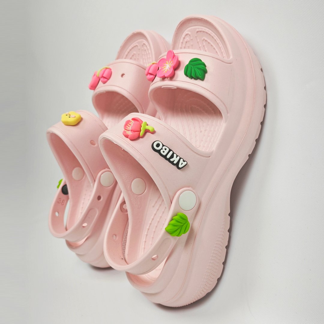 AKIBO春之花語款洞洞鞋扣 (九件組)