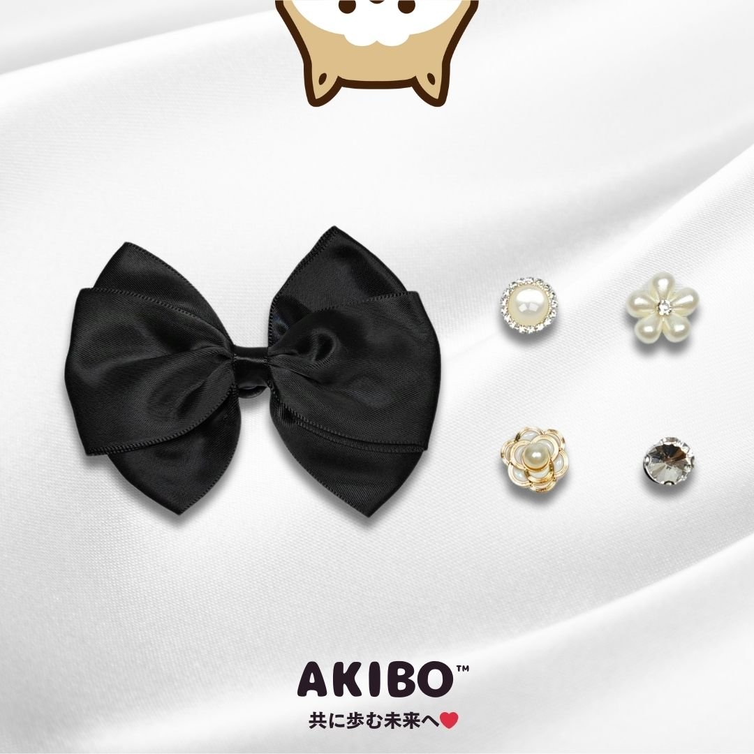 AKIBO環珠蝶舞款洞洞鞋扣(五件組)