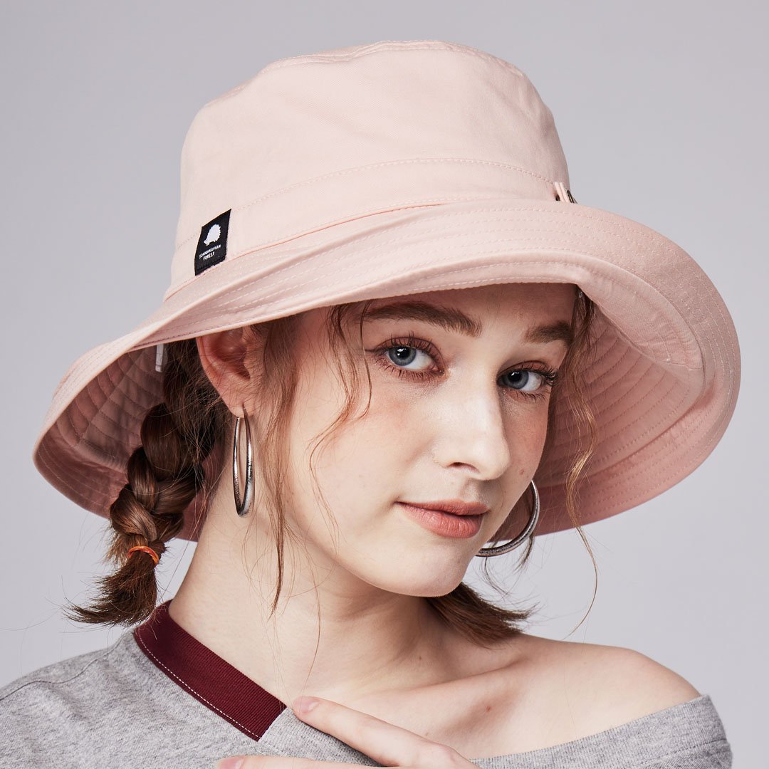 SCANDINAVIAN FOREST北歐小刺蝟抗UV防潑水遮陽帽-淡粉