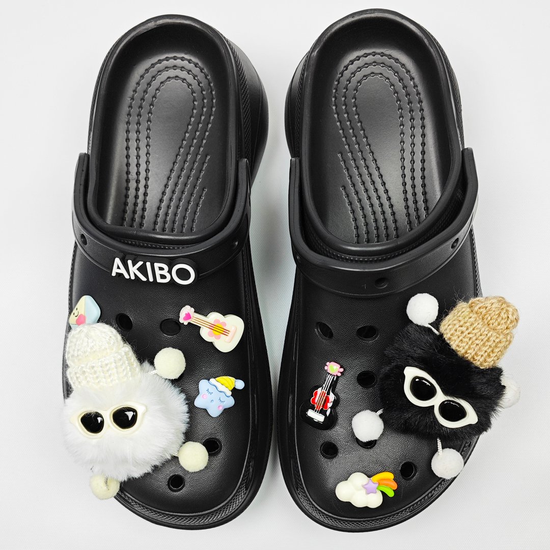 AKIBO音樂狂歡款洞洞鞋扣 (七件組)