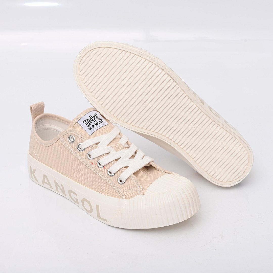 KANGO袋鼠女款帆布鞋-卡其
