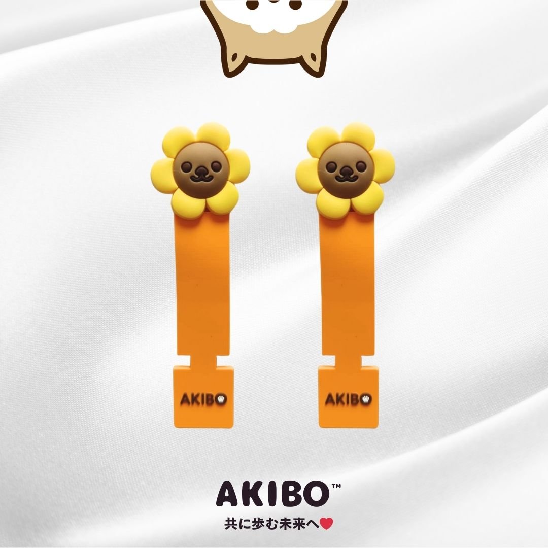 AKIBO小黃花鞋扣綁帶(兩件組)