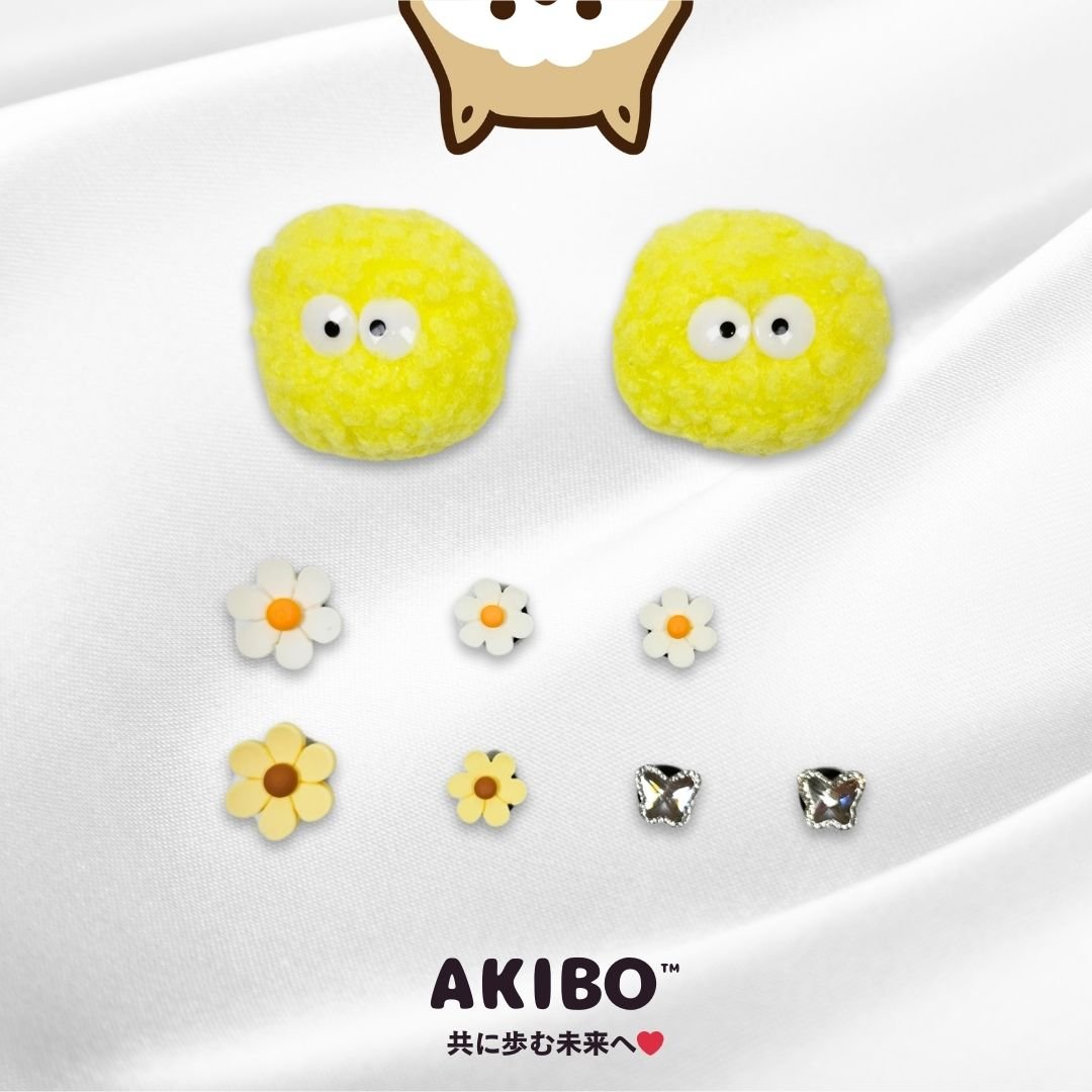 AKIBO日光花園款洞洞鞋扣 (九件組)